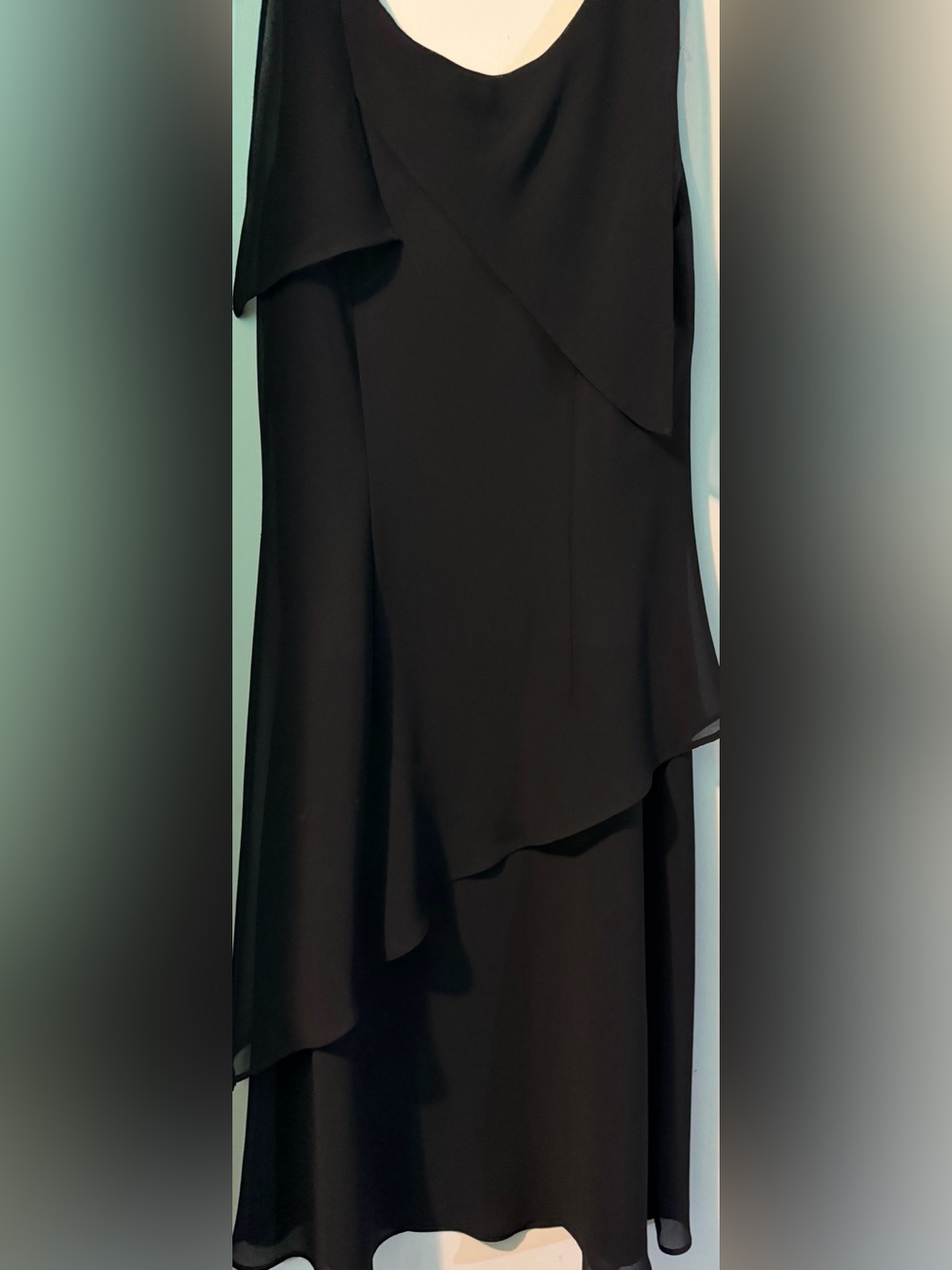 Black Layered Sleeveless Dress